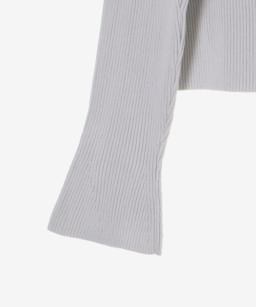 MAJESTIC LEGON(マジェスティックレゴン)の「リボンレース襟ニットカーディガン(カーディガン/ボレロ・レディース・アイボリー/ブラック/ピンク/ライトグレー/チャコールグレー・MEDIUM)」の11枚目の写真