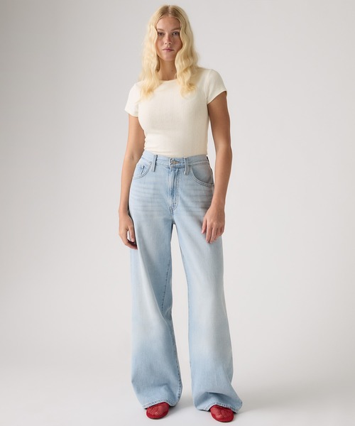 Levi's(リーバイス)の「Levi's/リーバイス CINCH WIDE LEG ジーンズ(デニムパンツ・レディース・ライトインディゴブルー/ライトブルー/ブラック/ブルー・26inch/25inch/24inch/23inch/28inch/27inch)」の11枚目の写真