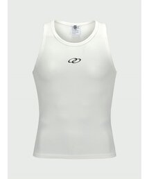 MAVRK（マーベリック）の「マッスルフィットリブスリーブレスホワイト（Tシャツ/カットソー）」