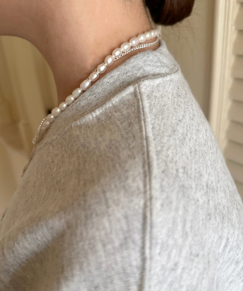 SASKIA DIEZ（サスキアディッツ）の「【SASKIA DIEZ/サスキア ディツ】GRAND IDENTITY PEARLNECKLACE（ネックレス・レディース・シルバー・FREE）」の13枚目の写真