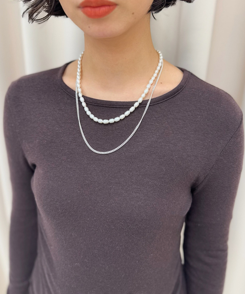 SASKIA DIEZ（サスキアディッツ）の「【SASKIA DIEZ/サスキア ディツ】GRAND IDENTITY PEARLNECKLACE（ネックレス・レディース・シルバー・FREE）」の8枚目の写真