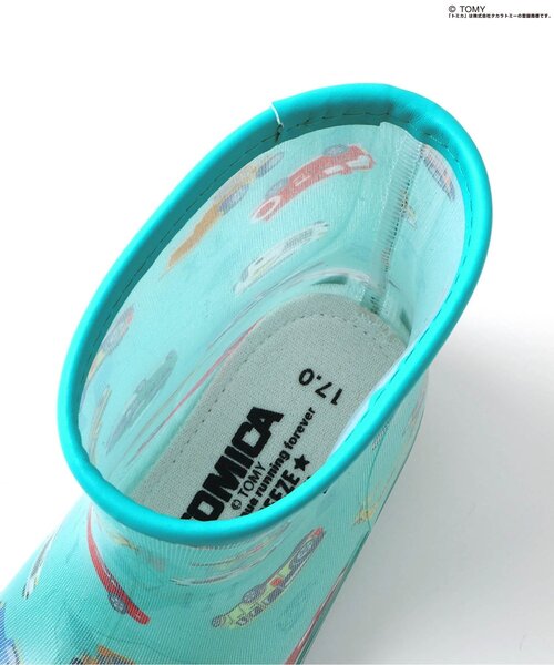 BREEZE(ブリーズ)の「TOMICA×BREEZE レインシューズ(レインシューズ・キッズ・ターコイズブルー・17/16/15 /14)」の7枚目の写真