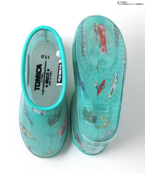 BREEZE(ブリーズ)の「TOMICA×BREEZE レインシューズ(レインシューズ・キッズ・ターコイズブルー・17/16/15 /14)」の12枚目の写真