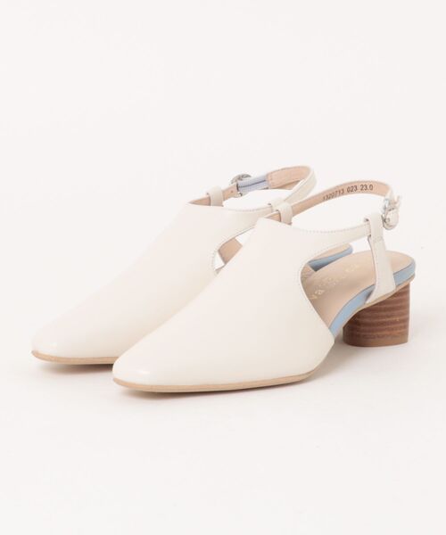 cava cava(サヴァサヴァ)の「【本革】バックスリングパンプス 1320713(パンプス・レディース・オフホワイト/ブラック/シャンパン・24.5cm/24cm/23.5cm/22.5cm/23cm)」の6枚目の写真