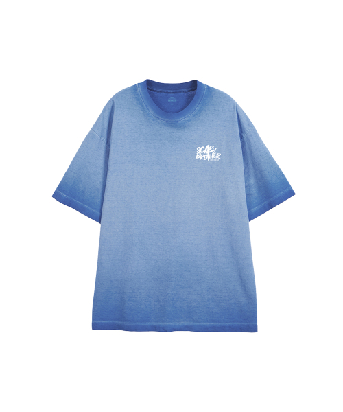 ASTRAL PROJECTION（アストラルプロジェクション）の「[APSTUDIOXSCARYBROTHER SERIES 3]ピグメントルーズフィット半袖Tシャツ_ブルー（Tシャツ/カットソー・メンズ・その他・XXL/M/L/XL）」の2枚目の写真