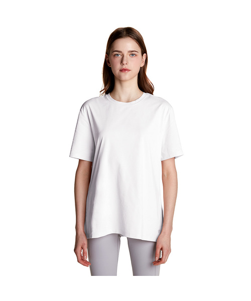 TESLA(テスラ)の「女性カバーアップオーバーサイズ半袖Tシャツ(Tシャツ/カットソー・レディース・スカイブルー/ベージュ/ブラック/ホワイト・S/M/L/XL/2XL)」の2枚目の写真