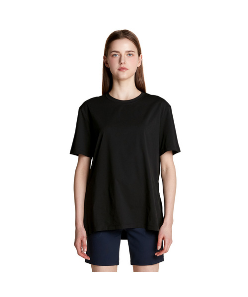 TESLA(テスラ)の「女性カバーアップオーバーサイズ半袖Tシャツ(Tシャツ/カットソー・レディース・スカイブルー/ベージュ/ブラック/ホワイト・S/M/L/XL/2XL)」の3枚目の写真