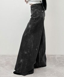 FOLLOWIN | ヴィンテージライクワイドデニムパンツ(デニムパンツ)