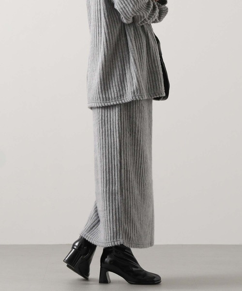 Gready Brilliant（グレディブリリアン）の「【WEB限定】起毛イージーロングスカート（スカート・レディース・アイボリー/グレー・FREE）」の9枚目の写真