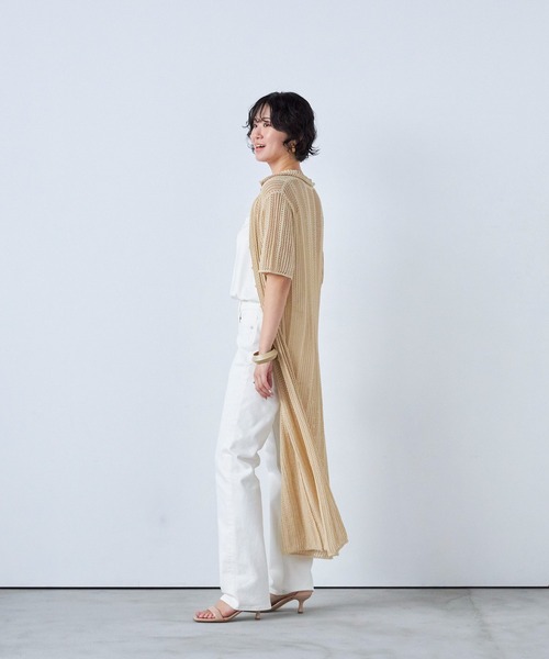 YANUK(ヤヌーク)の「Spill Proof スリムストレート"ANNETTE"(デニムパンツ・レディース・ホワイト・27inch/26inch/25inch/24inch/23inch/22inch)」の2枚目の写真
