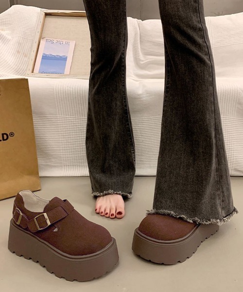 Miniministore(ミニミニストア)の「厚底ローファー レディース スエード調(ローファー・レディース・ブラウン/キャメル・23.5cm/24.0cm/24.5cm/22.5cm/23.0cm/25.0cm)」の6枚目の写真