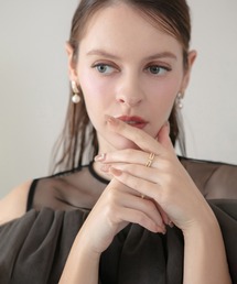 Leja（レジャ）の「【LEJA】ダブルラインエッジゴールドリング結婚式 パーティー 成人式 二次会 同窓会 お呼ばれ オケージョン 20代 30代（リング）」