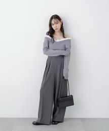 FREE'S MART | ◆【ＲＩＯ企画】フリルドッキングＶネックニット〈ＭＦＭ〉(ニット/セーター)