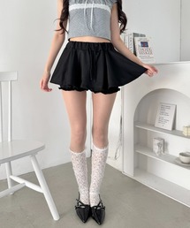マイクロミニスカートレイヤーショートパンツ