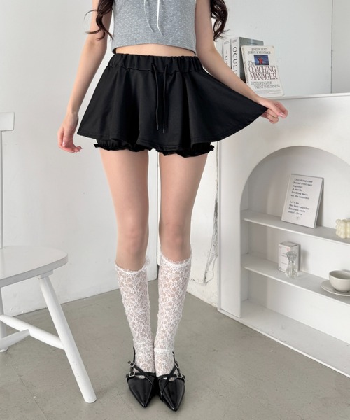 Loueme(ルエム)の「マイクロミニスカートレイヤーショートパンツ(その他パンツ・レディース・グレー/ホワイト/ブラック・FREE)」の15枚目の写真