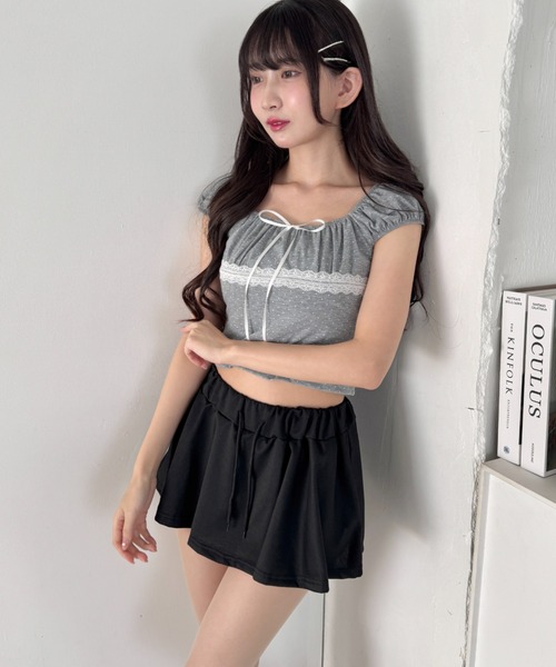 Loueme(ルエム)の「マイクロミニスカートレイヤーショートパンツ(その他パンツ・レディース・グレー/ホワイト/ブラック・FREE)」の16枚目の写真