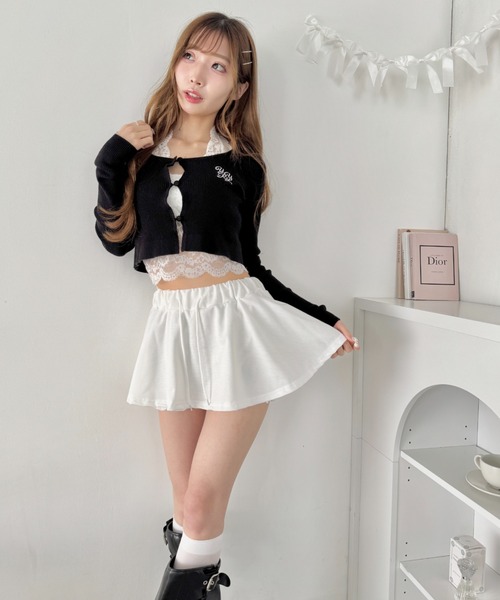 Loueme(ルエム)の「マイクロミニスカートレイヤーショートパンツ(その他パンツ・レディース・グレー/ホワイト/ブラック・FREE)」の9枚目の写真