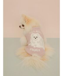 gelato pique（ジェラートピケ）の「【CAT&DOG】ポメラニアジャガードプルーバー（リード/ハーネス/首輪）」