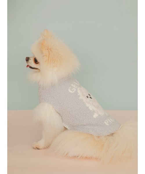 GELATO PIQUE 犬プリント ルームウェア　ポメラニアン　クリーム すべてのカテゴリ【ジェラート ピケ キャット＆ドッグ】柴犬