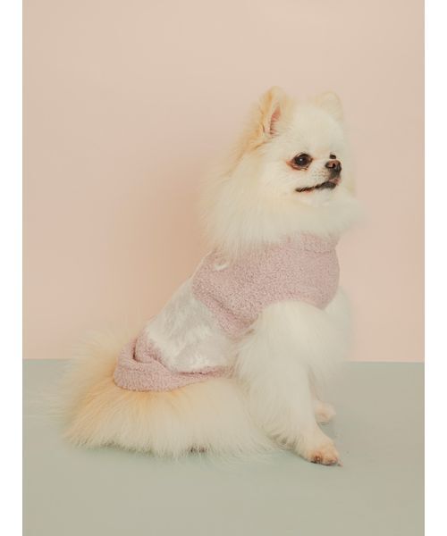 gelato pique（ジェラートピケ）の「【CAT&DOG】ポメラニアジャガードプルーバー（リード/ハーネス/首輪・レディース・ブルー/ピンク・S/M）」の10枚目の写真