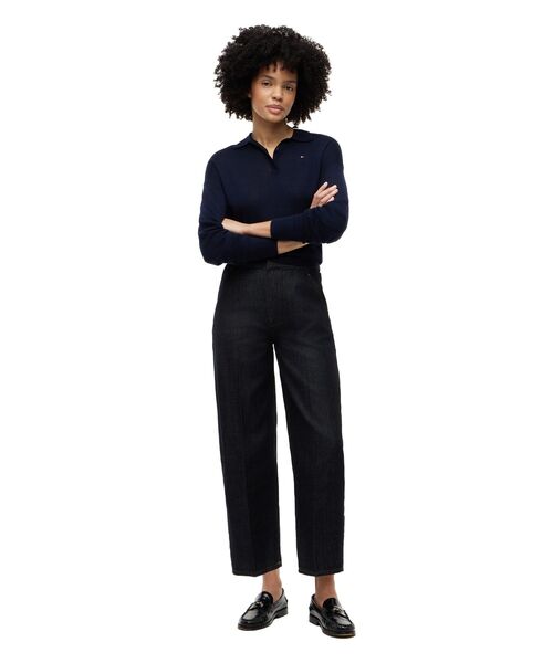 TOMMY HILFIGER(トミーヒルフィガー)の「デニムピュアエラスティックバレルジーンズ(デニムパンツ・レディース・インディゴブルー・32inch/34inch/36inch)」の4枚目の写真