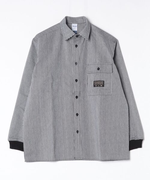 Rivvia PROJECTS（リヴィアプロジェクツ）の「【Rivvia PROJECTS】HICKORY DENIM SHIRT（シャツ/ブラウス・メンズ・ブラック/インディゴブルー・LARGE/X-LARGE/MEDIUM）」の4枚目の写真
