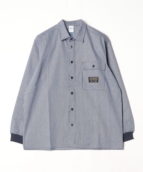 Rivvia PROJECTS（リヴィアプロジェクツ）の「【Rivvia PROJECTS】HICKORY DENIM SHIRT（シャツ/ブラウス・メンズ・ブラック/インディゴブルー・LARGE/X-LARGE/MEDIUM）」の5枚目の写真