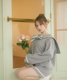 TITTY&CO.（ティティーアンドコー）の「レースラインセーラーカラーセットアップ（セットアップ）」