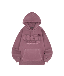 ODD STUDIO（オッドスタジオ）の「ODSD ピグメントダメージオーバーサイズフードパーカー - ダスティピンク（パーカー）」