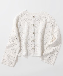 STRAWBERRY-FIELDS（ストロベリーフィールズ）の「クロッシェライクレース_クロッシェライクレースジャケット（その他アウター）」