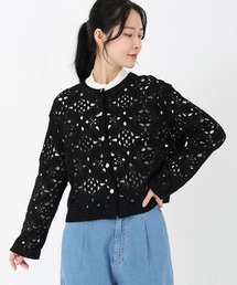 STRAWBERRY-FIELDS（ストロベリーフィールズ）の「クロッシェライクレース_クロッシェライクレースジャケット（その他アウター）」