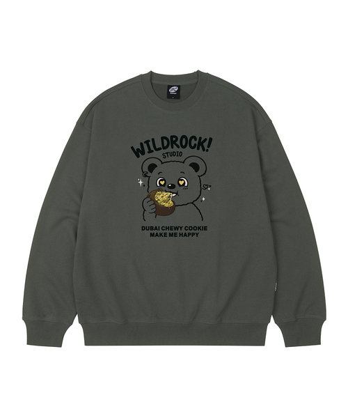WILDROCK(ワイルドロック)の「ドゥチョンク ベア オーバーサイズ スウェット_5 COL(スウェット・レディース・ブラウン/ベージュ/チャコール/ネイビー/ブラック・SMALL/MEDIUM/LARGE)」の3枚目の写真