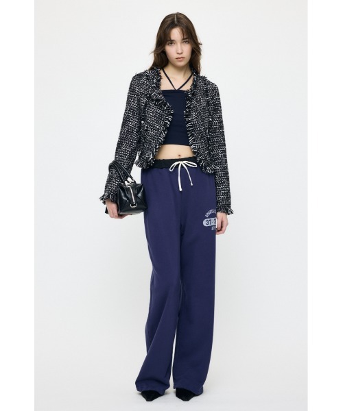 MOUSSY（マウジー）の「SLACKER TWEED SHORT ジャケット（その他アウター・レディース・アイボリー/ライトグリーン/ブラック系その他・FREE）」の5枚目の写真