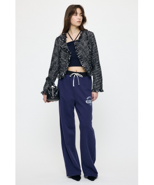 MOUSSY（マウジー）の「SLACKER TWEED SHORT ジャケット（その他アウター・レディース・アイボリー/ライトグリーン/ブラック系その他・FREE）」の6枚目の写真
