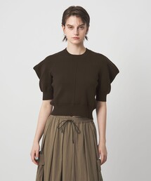 ASTRAET（アストラット）の「<ASTRAET>コットン 16G  ボリュームショルダー クルーネックニット（ニット/セーター）」