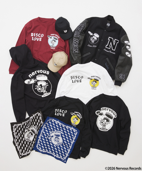 JOURNAL STANDARD（ジャーナルスタンダード）の「Nervous Records / ナーヴァス・レコーズ × JOURNAL STANDARD スウェット（スウェット・メンズ・ブラック・MEDIUM/LARGE/X-LARGE）」の3枚目の写真