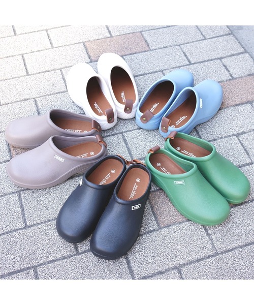 JELLY BEANS(ジェリービーンズ)の「【レイン対応】EVAスリッポンシューズ 防水 レイン(194-61042)JELLY BEANS(ジェリービーンズ)(レインシューズ・レディース・ベージュ/ブラック/グレイッシュベージュ/ブルーグレー/グリーン・M/L)」の10枚目の写真