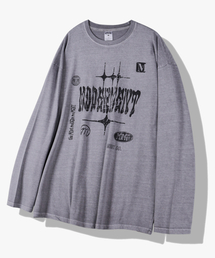 MODERMENT（モダーメント）の「テイクピグメントオーバーサイズロングスリーブ[グレー]（Tシャツ/カットソー）」