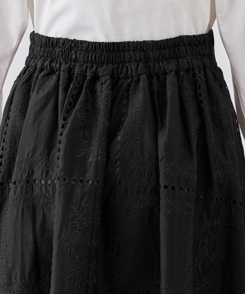 ROPE' PICNIC(ロペピクニック)の「刺繍レースフレアスカート(スカート・レディース・ホワイト/ブラック・FREE)」の11枚目の写真