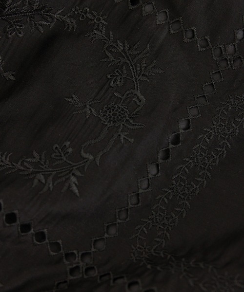 ROPE' PICNIC(ロペピクニック)の「刺繍レースフレアスカート(スカート・レディース・ホワイト/ブラック・FREE)」の8枚目の写真