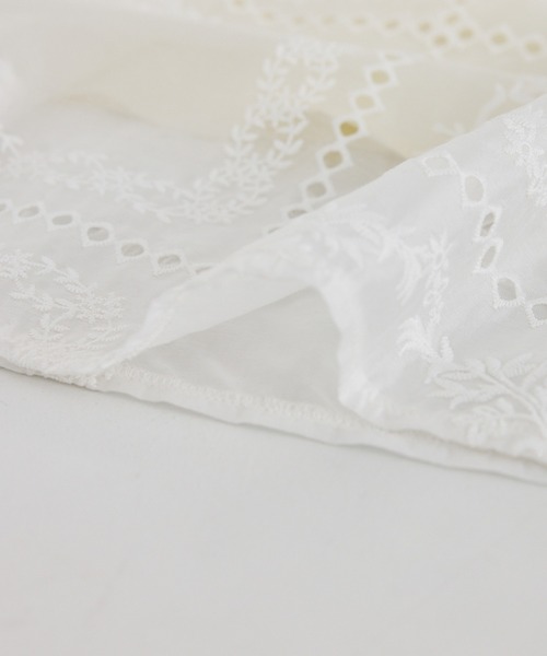 ROPE' PICNIC(ロペピクニック)の「刺繍レースフレアスカート(スカート・レディース・ホワイト/ブラック・FREE)」の6枚目の写真