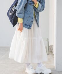 RETRO GIRL | コットンレースフレアSK(スカート)