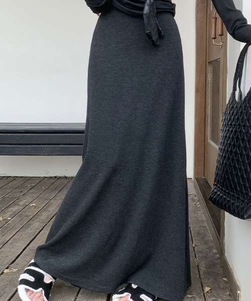 SallyLunn(サリーラン)の「リラクシーマキシロングスカート(スカート・レディース・ブラック/グレー・LARGE/MEDIUM)」の10枚目の写真