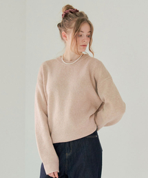 GLOWNOTE（グロウノート）の「コージーリーフニット [ウォームベージュ]（ニット/セーター）」