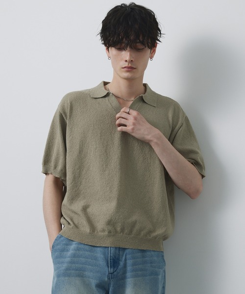 CIYOT — легкий шорт‑комплект Skipper Knit Polar Shirt (охлаждающий, UV‑защита, влагостойкий)