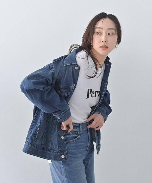 UNTITLED（アンタイトル）の「【Healthy DENIM】別注Bran／デニムジャケット（デニムジャケット・レディース・ブルー系その他/サックスブルー・42/02）」の2枚目の写真