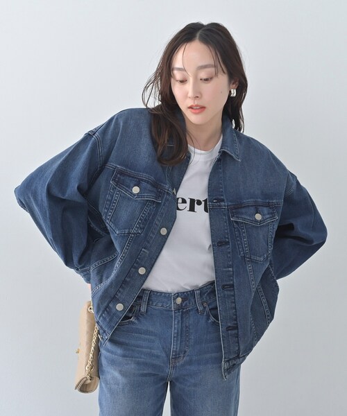 UNTITLED（アンタイトル）の「【Healthy DENIM】別注Bran／デニムジャケット（デニムジャケット・レディース・ブルー系その他/サックスブルー・42/02）」の8枚目の写真