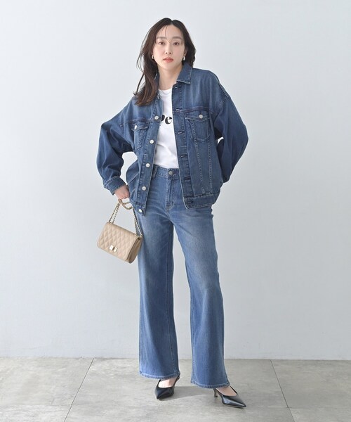 UNTITLED（アンタイトル）の「【Healthy DENIM】別注Bran／デニムジャケット（デニムジャケット・レディース・ブルー系その他/サックスブルー・42/02）」の9枚目の写真