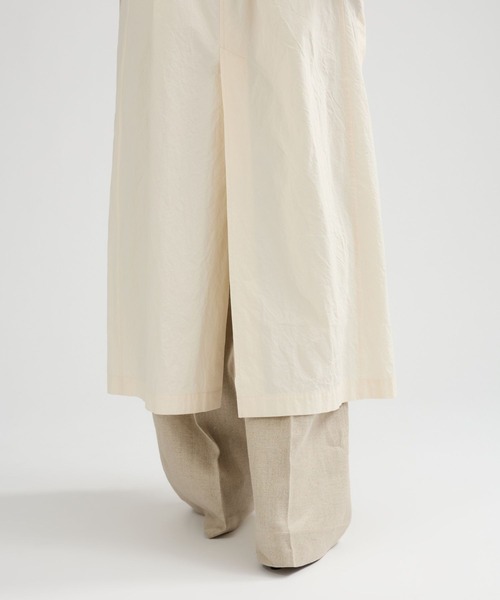 Chaos（カオス）の「Chaos(カオス)/◇3/4坪田あさみさんIGLIVE紹介アイテム◇　バルマカーンエアーコート（ステンカラーコート・レディース・ホワイト系・FREE）」の11枚目の写真