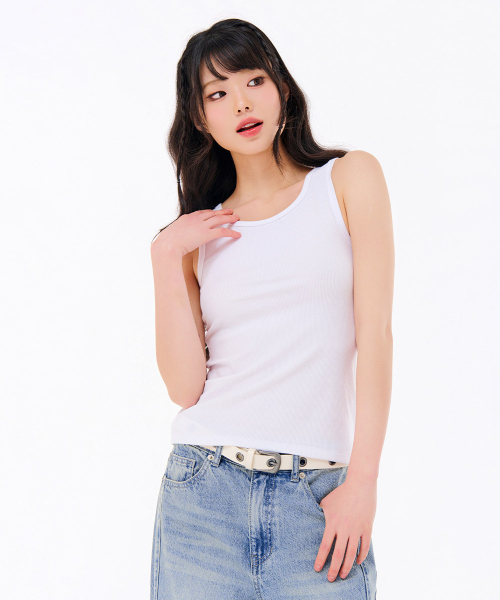 CHASECULT(チェイスカルト)の「レディース スリーブレスTシャツ-FDZG8251A01(Tシャツ/カットソー・レディース・ホワイト・85/90)」の1枚目の写真